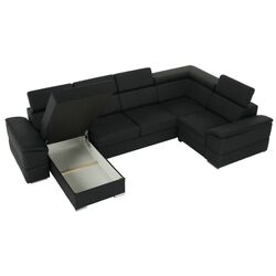 Canapea in forma de U extensibila Mobhaus Segoria Roh Right (Gray-Brown) Thumb