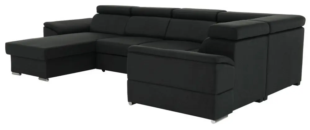 Canapea in forma de U extensibila Mobhaus Segoria Roh Right (Gray-Brown)