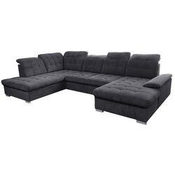 Canapea in forma de U extensibila Mobhaus Teodor Left (Gray-Brown)