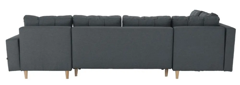 Canapea in forma de U extensibila Mobhaus Vincent (Dark Gray) - 2