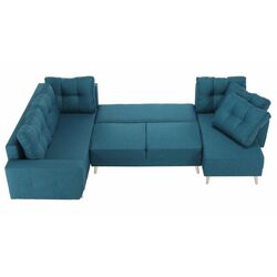 Canapea in forma de U extensibila Mobhaus Vincent (Turquoise) Thumb