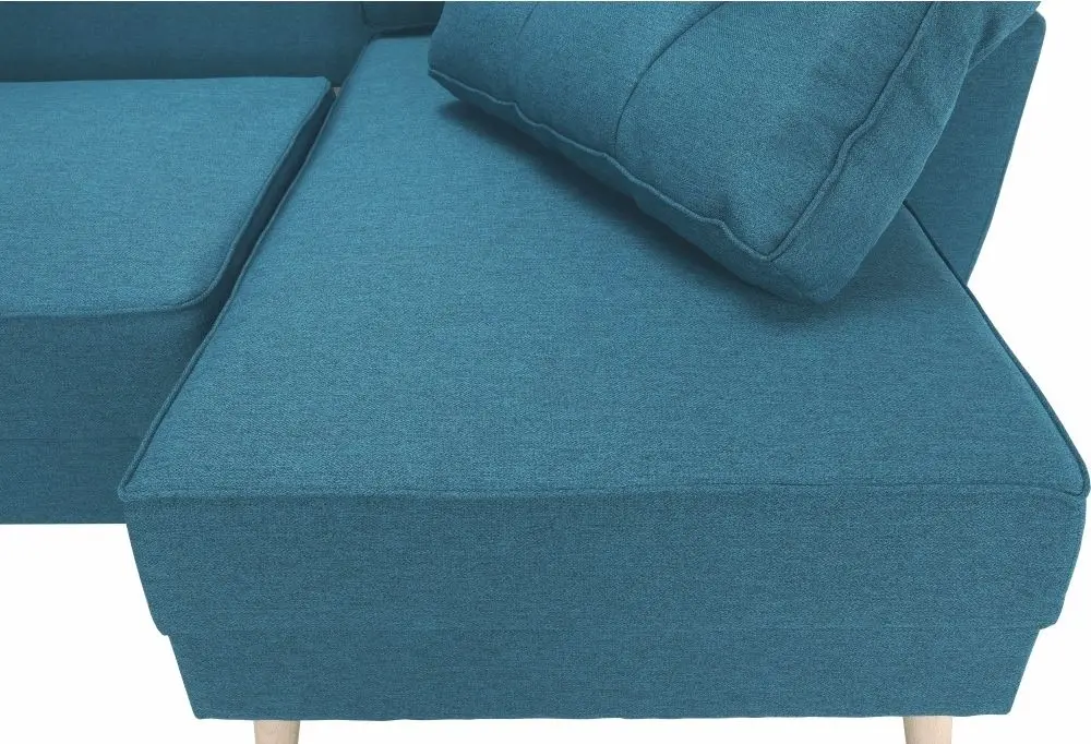 Canapea in forma de U extensibila Mobhaus Vincent (Turquoise) - 5