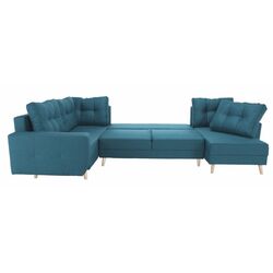 Canapea in forma de U extensibila Mobhaus Vincent (Turquoise) Thumb