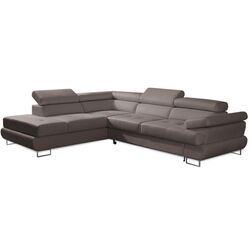 Canapea de colt Mobhaus Buton P Left (Gray-Brown)