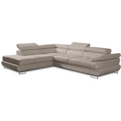 Canapea de colt Mobhaus Buton P Left (Light Gray)