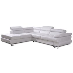 Canapea de colt Mobhaus Buton P Left (White)