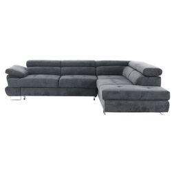 Canapea de colt Mobhaus Buton P Right (Gray) Thumb