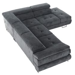 Canapea de colt Mobhaus Buton P Right (Gray) Thumb