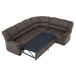 Canapea de colt extensibila Mobhaus Amelia Right (Brown) Thumb