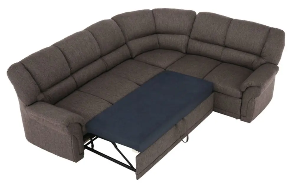 Canapea de colt extensibila Mobhaus Amelia Right (Brown)