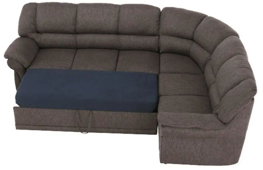 Canapea de colt extensibila Mobhaus Amelia Right (Brown)