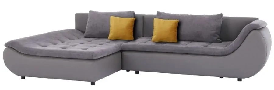 Canapea de colt Mobhaus Brato Left (Gray/Gray-Brown)