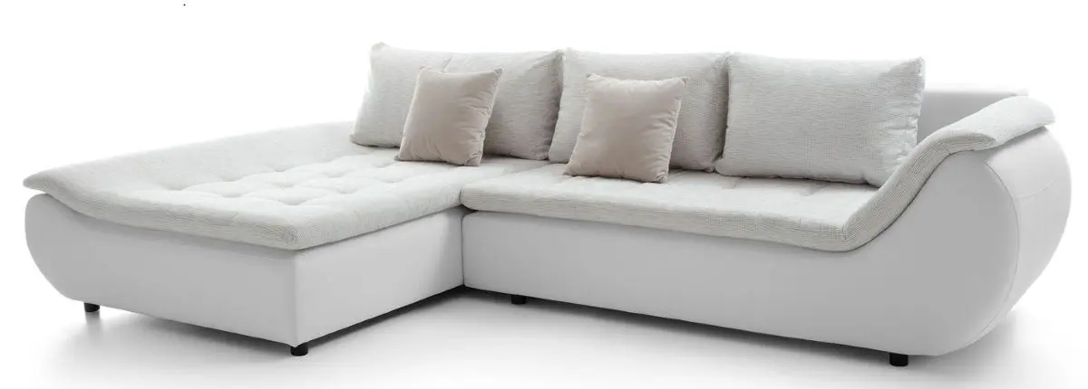 Диван угловой Mobhaus Brato Left (White/Gray/Powdery Pink)