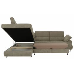Canapea de colt extensibila Mobhaus Buton Left (Light Brown) Thumb