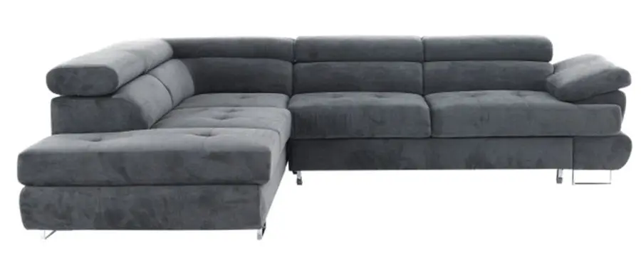 Canapea de colt Mobhaus Buton P Left (Gray)