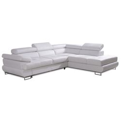 Canapea de colt Mobhaus Buton P Right (White)
