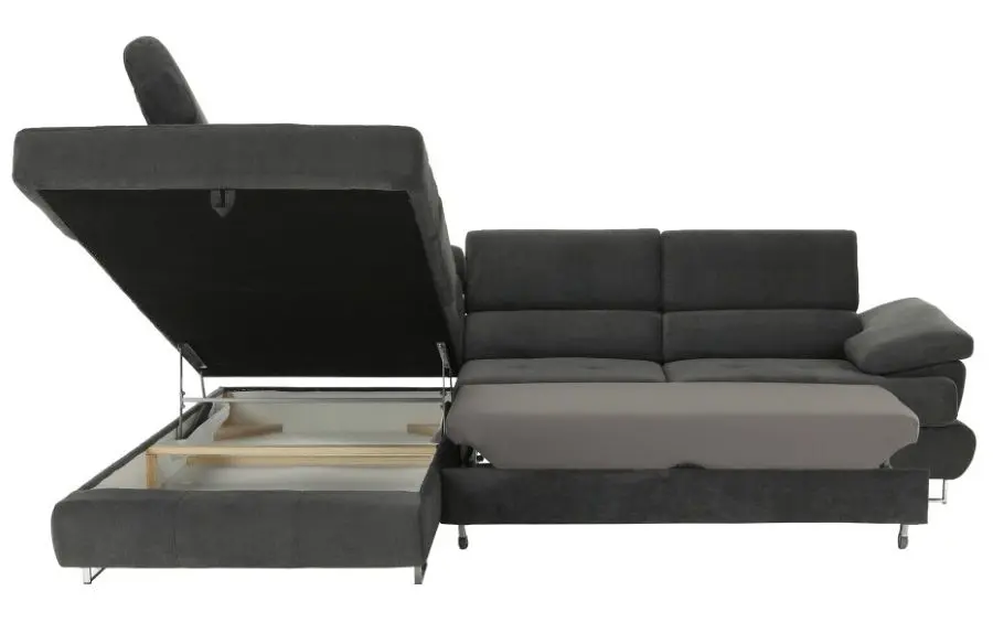 Canapea de colt extensibila Mobhaus Buton R Left (Gray) - 7