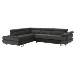 Canapea de colt extensibila Mobhaus Buton R Left (Gray)