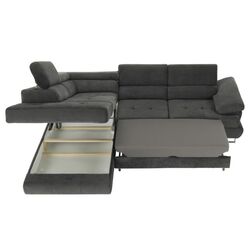 Canapea de colt extensibila Mobhaus Buton R Left (Gray) Thumb