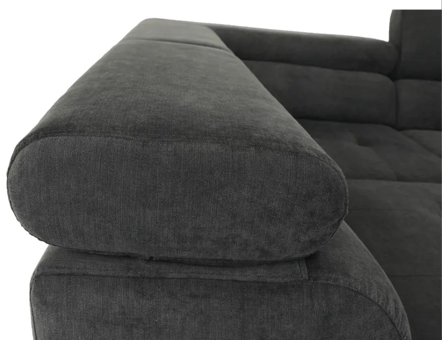 Canapea de colt extensibila Mobhaus Buton R Left (Gray) - 4