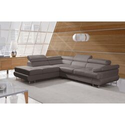 Canapea de colt extensibila Mobhaus Buton R Left (Gray-Brown) Thumb