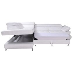 Canapea de colt extensibila Mobhaus Buton R Left (Gray-Brown) Thumb