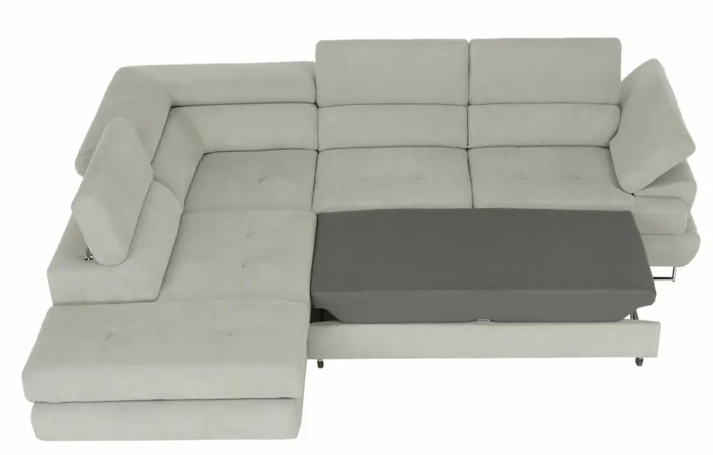 Диван угловой раскладной Mobhaus Buton R Left (Light Gray) - 9