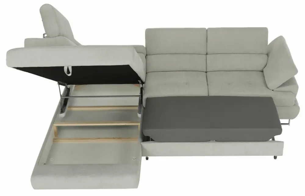 Диван угловой раскладной Mobhaus Buton R Left (Light Gray) - 10