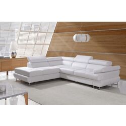 Canapea de colt extensibila Mobhaus Buton R Left (White) Thumb