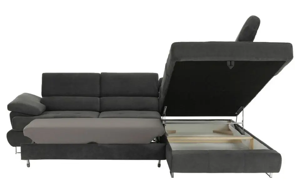 Canapea de colt extensibila Mobhaus Buton R Right (Gray) - 2