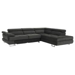 Canapea de colt extensibila Mobhaus Buton R Right (Gray)