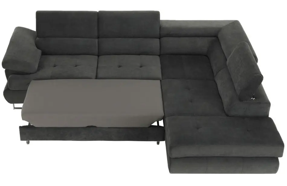 Canapea de colt extensibila Mobhaus Buton R Right (Gray) - 4