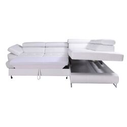 Canapea de colt extensibila Mobhaus Buton R Right (Gray-Brown) Thumb