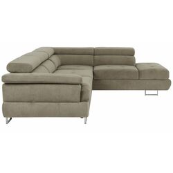 Canapea de colt extensibila Mobhaus Buton R Right (Light Brown) Thumb
