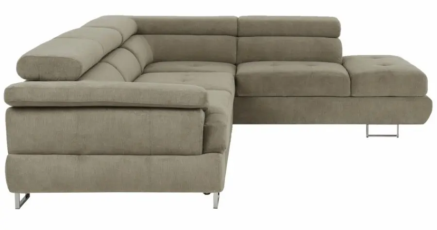 Canapea de colt extensibila Mobhaus Buton R Right (Light Brown) - 10