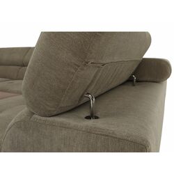 Canapea de colt extensibila Mobhaus Buton R Right (Light Brown) Thumb