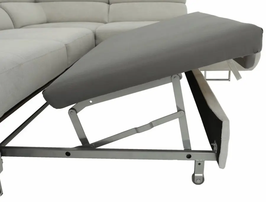 Canapea de colt extensibila Mobhaus Buton R Right (Light Gray) - 5
