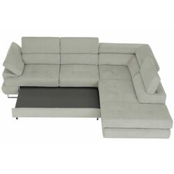 Canapea de colt extensibila Mobhaus Buton R Right (Light Gray) Thumb