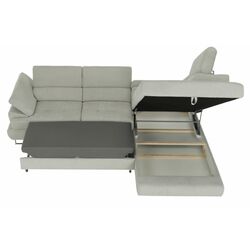 Canapea de colt extensibila Mobhaus Buton R Right (Light Gray) Thumb