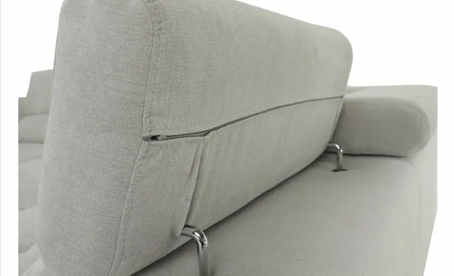 Canapea de colt extensibila Mobhaus Buton R Right (Light Gray) - 10