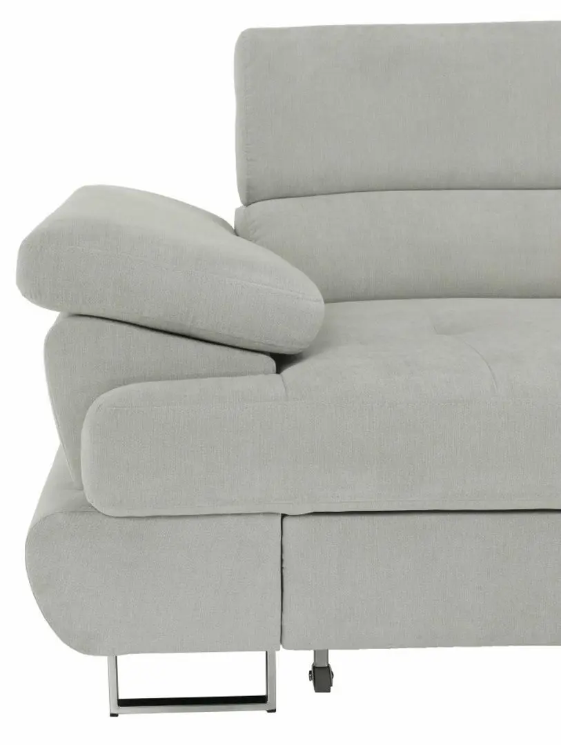 Canapea de colt extensibila Mobhaus Buton R Right (Light Gray) - 8