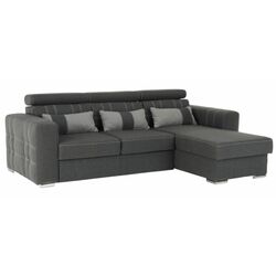 Canapea de colt extensibila Mobhaus Chris (Light Gray/Dark Gray)