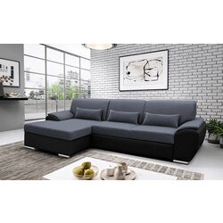 Canapea de colt extensibila Mobhaus Emily Left (Dark Gray/Black) Thumb