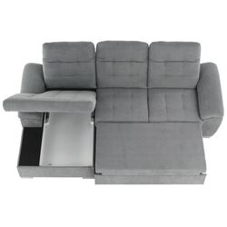 Canapea de colt extensibila Mobhaus Evangelin Left (Gray) Thumb