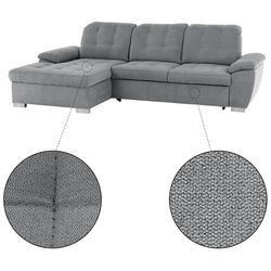 Canapea de colt extensibila Mobhaus Evangelin Left (Gray) Thumb