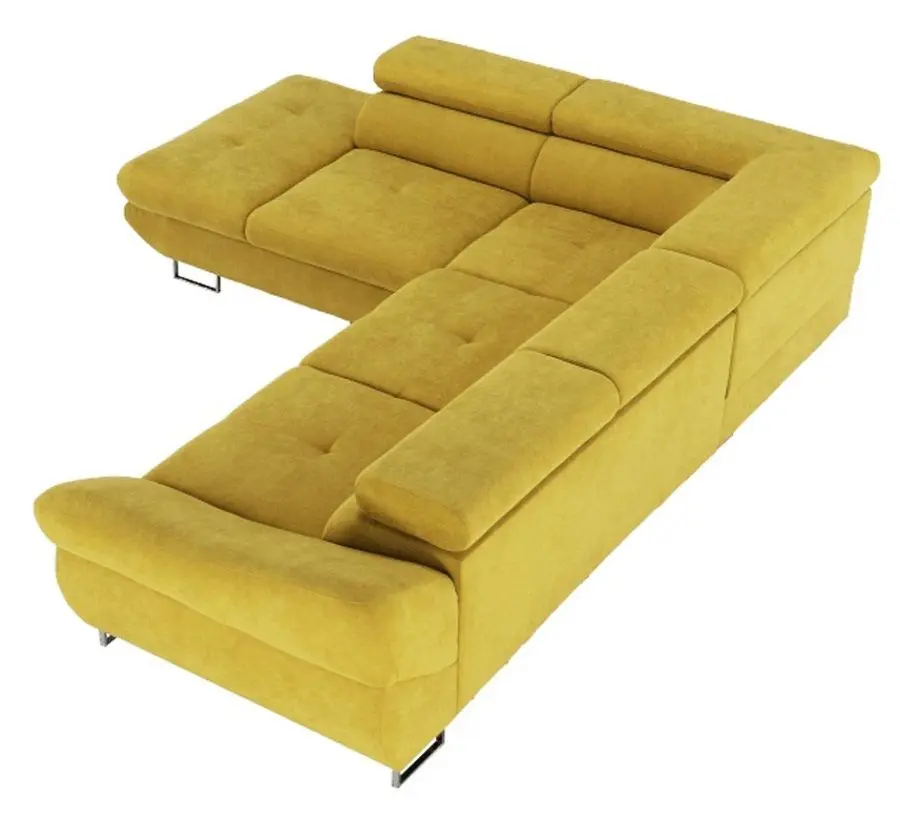 Canapea de colt extensibila Mobhaus Fabia Left (Mustard) - 6