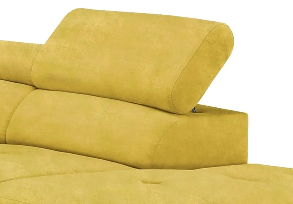 Canapea de colt extensibila Mobhaus Fabia Left (Mustard) - 4