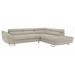 Canapea de colt extensibila Mobhaus Fabia Right (Gray-Beige)