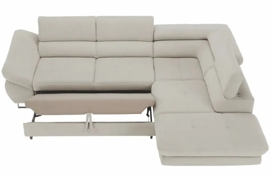 Canapea de colt extensibila Mobhaus Fabia Right (Gray-Beige) - 8
