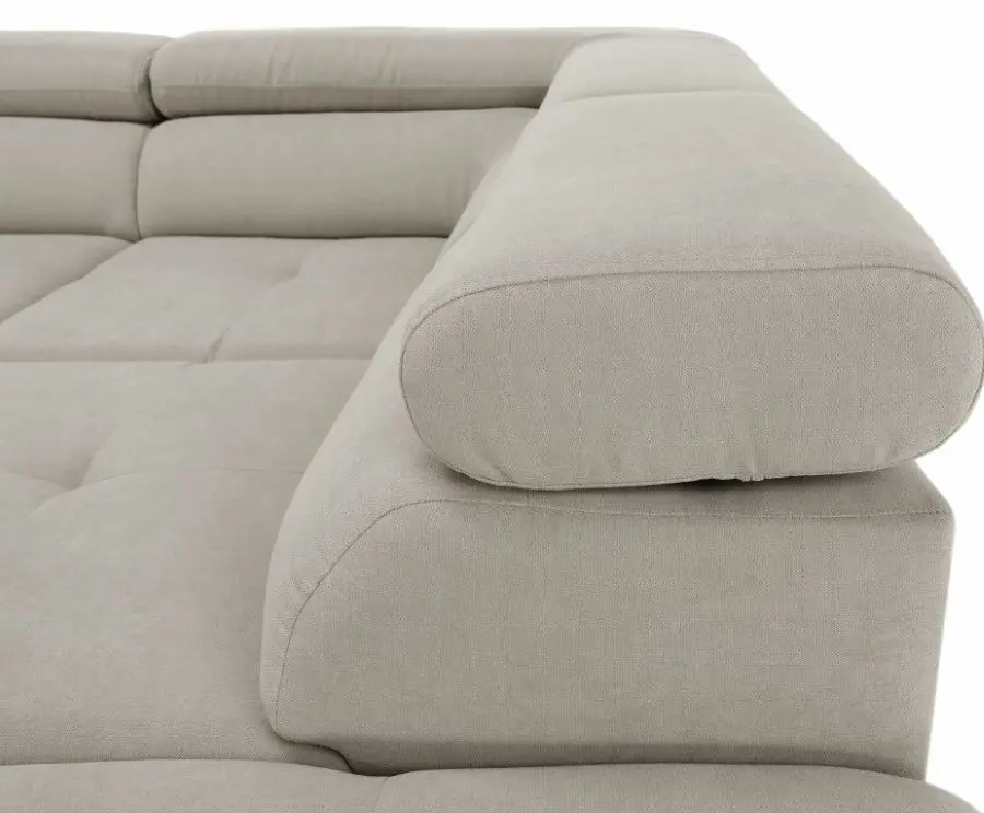 Canapea de colt extensibila Mobhaus Fabia Right (Gray-Beige) - 9
